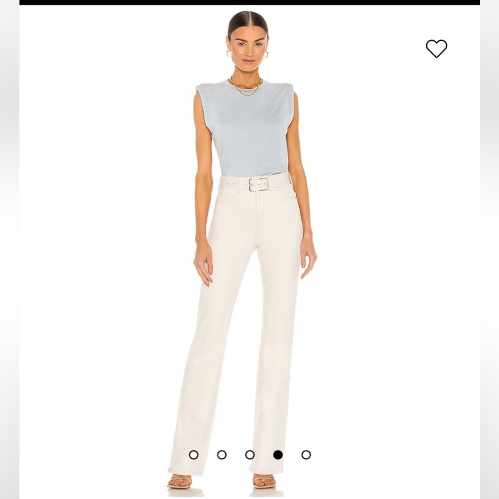 • SPRWM • Women’s Micro Flare Jeans in Earhart White Size 28 Raw Hem